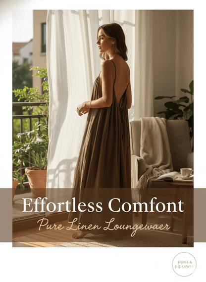 Women's Solid Color Backless Cami NightDress