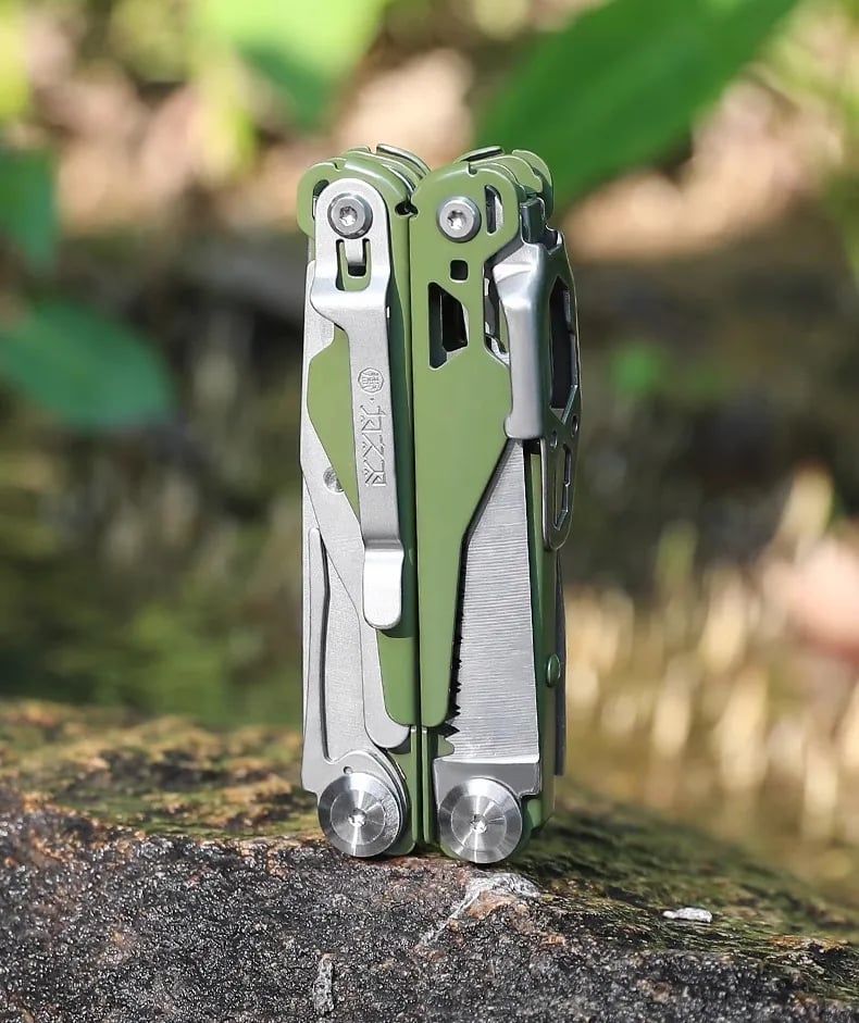 MultiTool Pliers D2 Steel Folding Knife Multi functional Pliers Portable Scissors