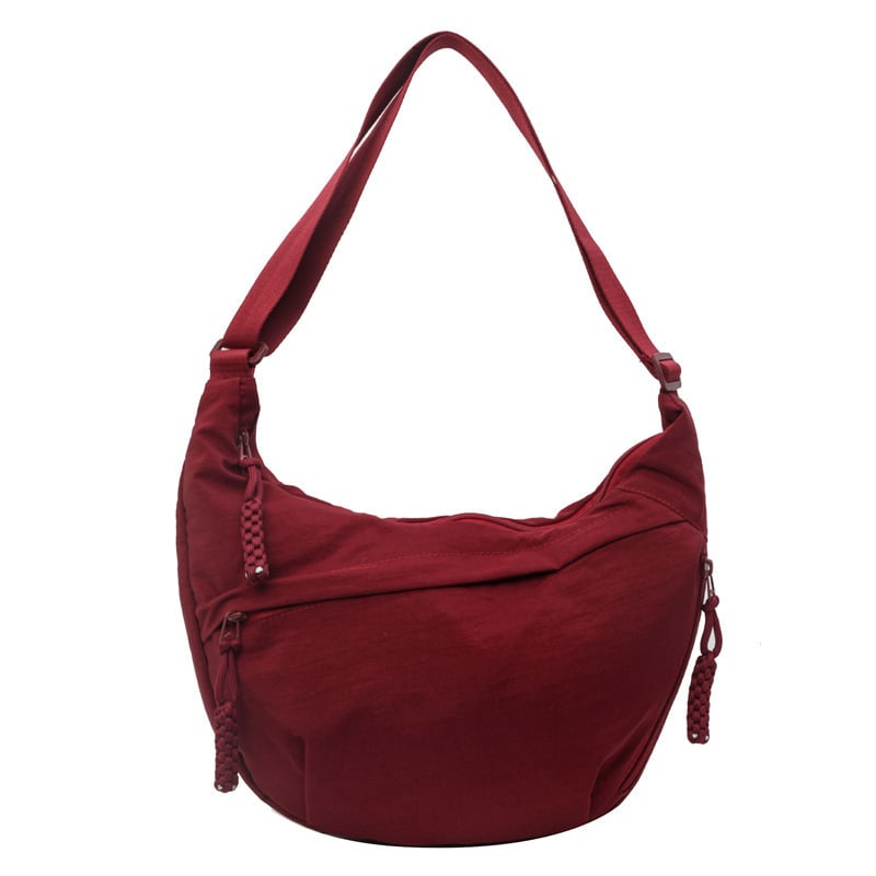 ✨Last Day 49% OFF - Women's Fashion Plain Color Nylon Crossbody Hobo Bag