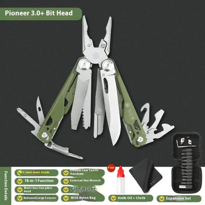 MultiTool Pliers D2 Steel Folding Knife Multi functional Pliers Portable Scissors