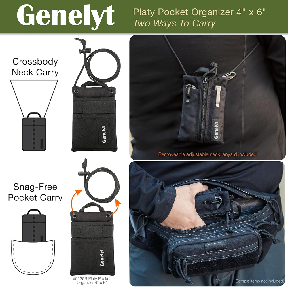 Platy Pocket Organizer, Durable EDC Tool Pouch for Men