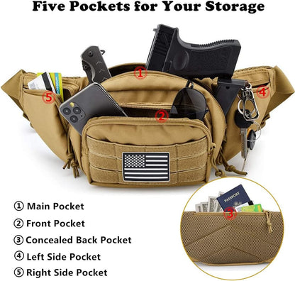 TACTICAL CONCEALED CARRY FANNY BAG