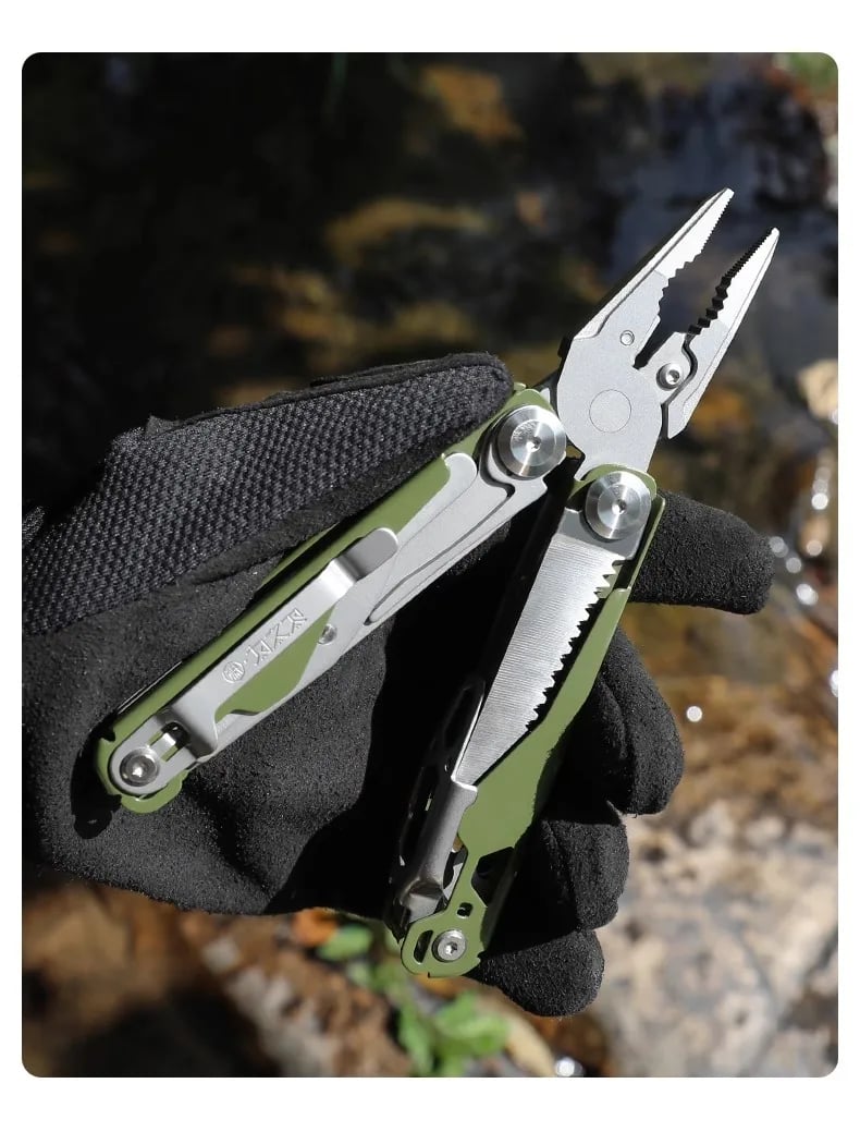 MultiTool Pliers D2 Steel Folding Knife Multi functional Pliers Portable Scissors