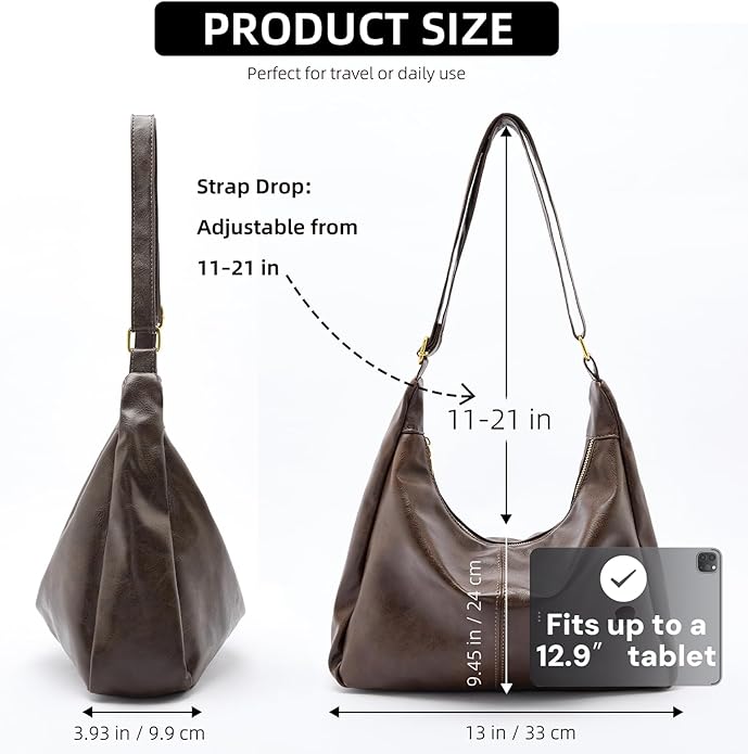 ✨Last Day 49% OFF - Luxury Leather Hobo Bags for Women