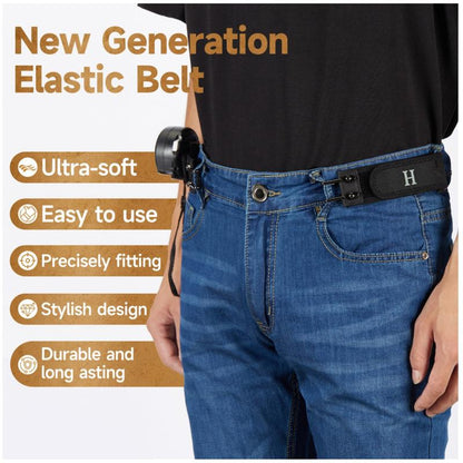 🔥 Tactical Metal Hook Elastic Belt