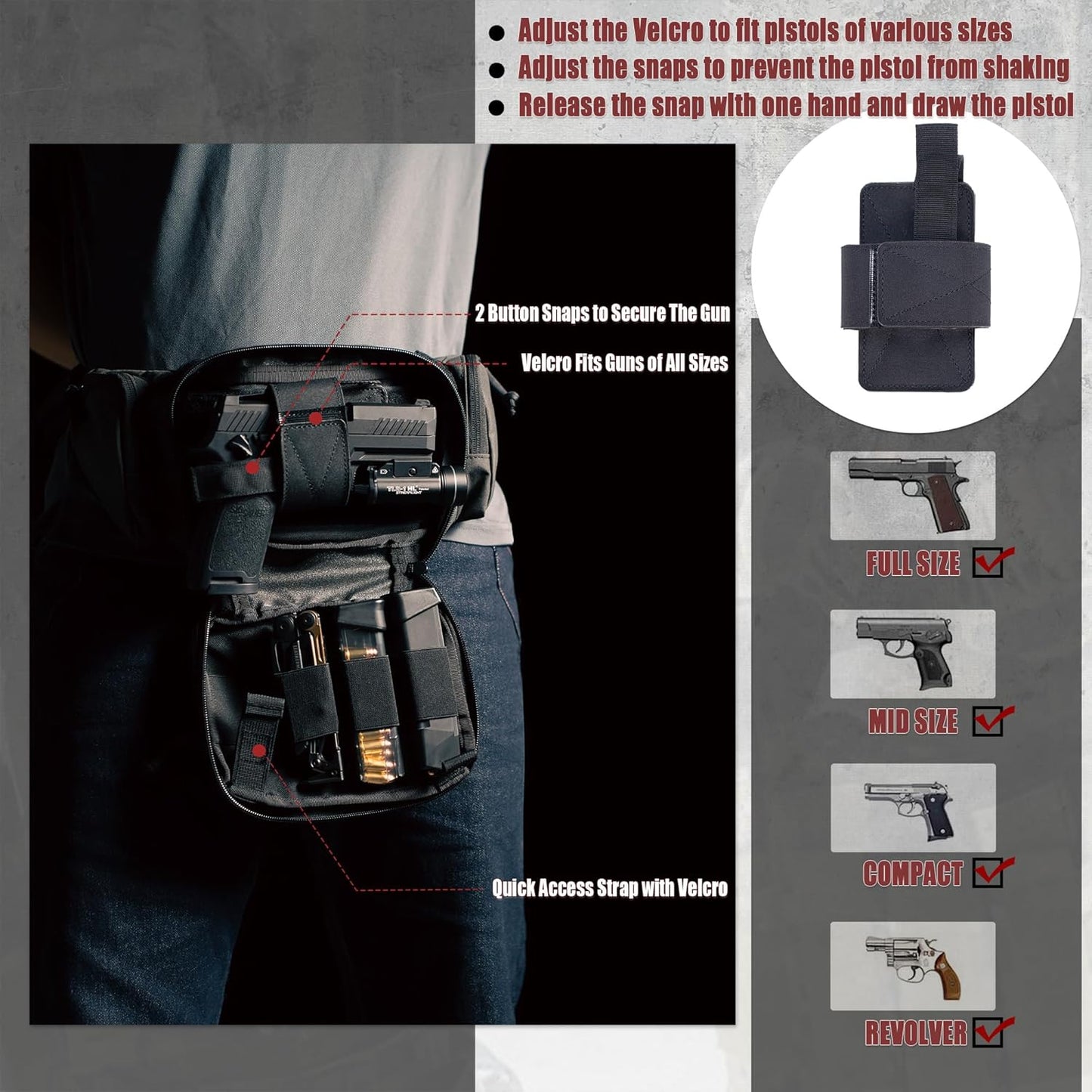 TACTICAL CONCEALED CARRY FANNY BAG