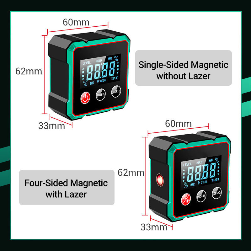 📢🔧 HOT SALE 50% OFF 🔥4-Side Magnetic Digital Angle Gauge with Laser