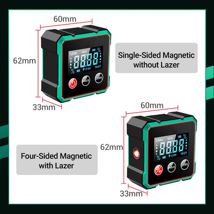 📢🔧 HOT SALE 50% OFF 🔥4-Side Magnetic Digital Angle Gauge with Laser