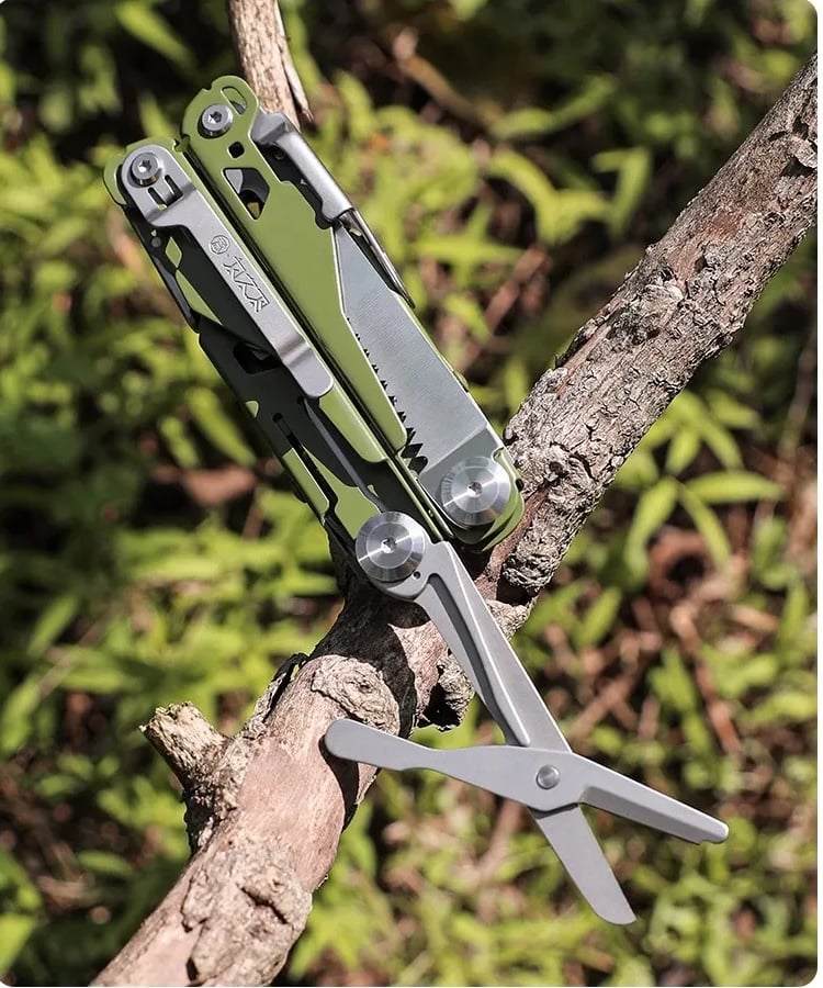MultiTool Pliers D2 Steel Folding Knife Multi functional Pliers Portable Scissors