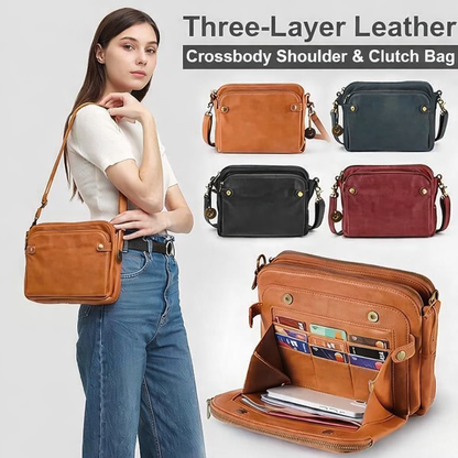 🔥New Year Sale 49% OFF-Crossbody Leather Shoulder Bags👜