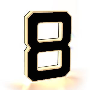 Solar Lighted House Numbers for Outside