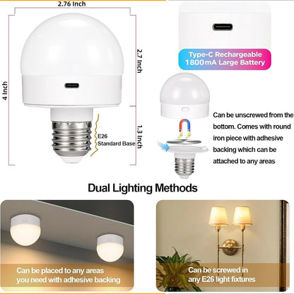 🔥Last Day 40%OFF⏰Rechargeable Light Bulbs with Remote Control