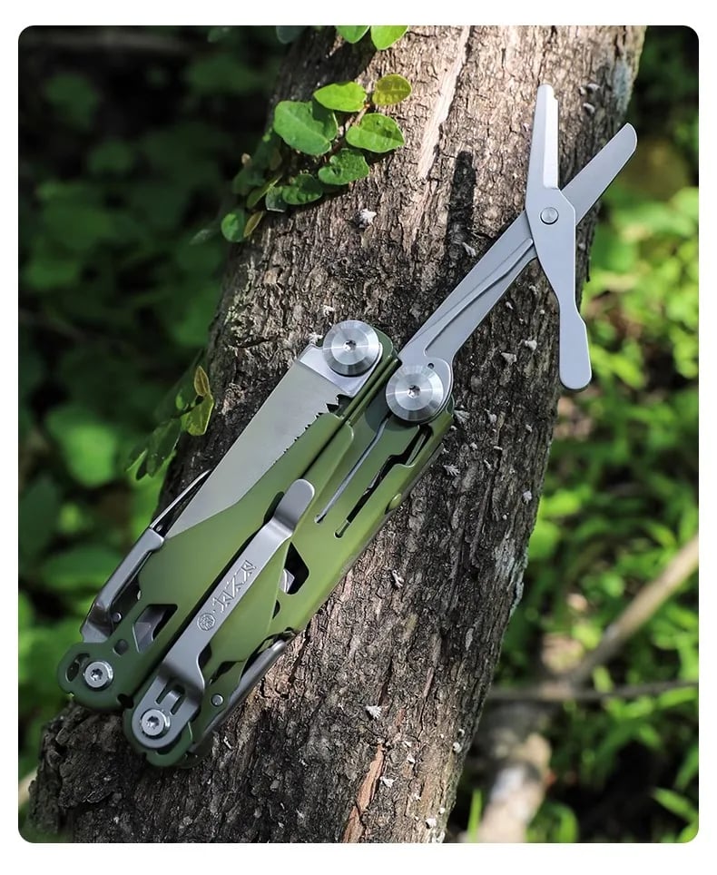 MultiTool Pliers D2 Steel Folding Knife Multi functional Pliers Portable Scissors